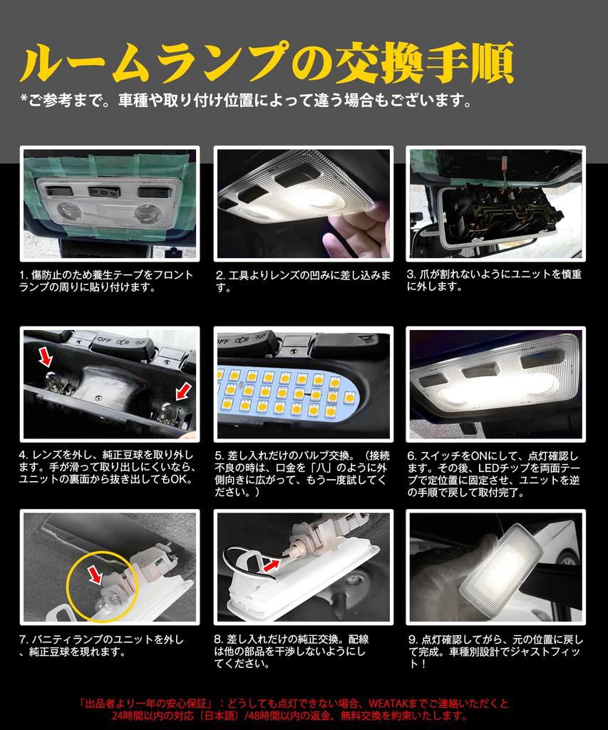 Voxy 80 Noah 80 Светодиодная лампа салона Esquire ZWR80 Внутреннее освещение 4500K Оригинальная цветовая температура Солнечный свет Специально разработанные заказные детали Светодиодная лампа салона