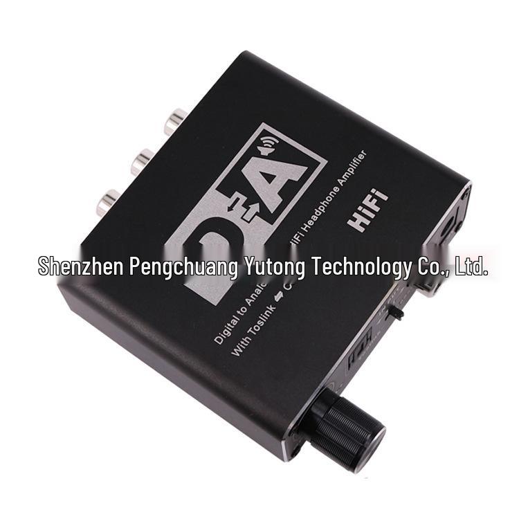 Digital To Analog Converter: Coaxial To 5.1 Channel Audio Decoder with Adjustable 3.5mm Headphone Jack