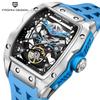 Men's Fully Automatic Wine Barrel Shaped Hollow Mechanical Men's Watch