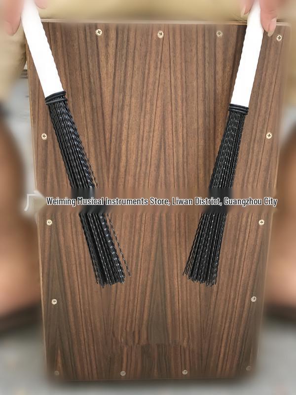 Drum & Jazz Bundle: Rack Drum, Drumsticks, Nylon Brush Set with Wavy Bristles