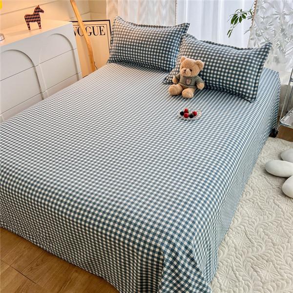 Модная хлопковая простыня с принтом, покрывало, благоприятное для кожи, моющееся одеяло, покрывало, наматрасник  (Нет наволочки)