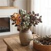 Handmade Artificial Eucalyptus Berries Green Plants Red-flowering Gum Branch  Christmas Decor