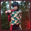 Kids Anime Demon Slayer Kimetsu No Yaiba Tanjirou Kamado Nezuko Zenitsu Shinobu Cosplay Women Kimono Cosplay Costume Wig