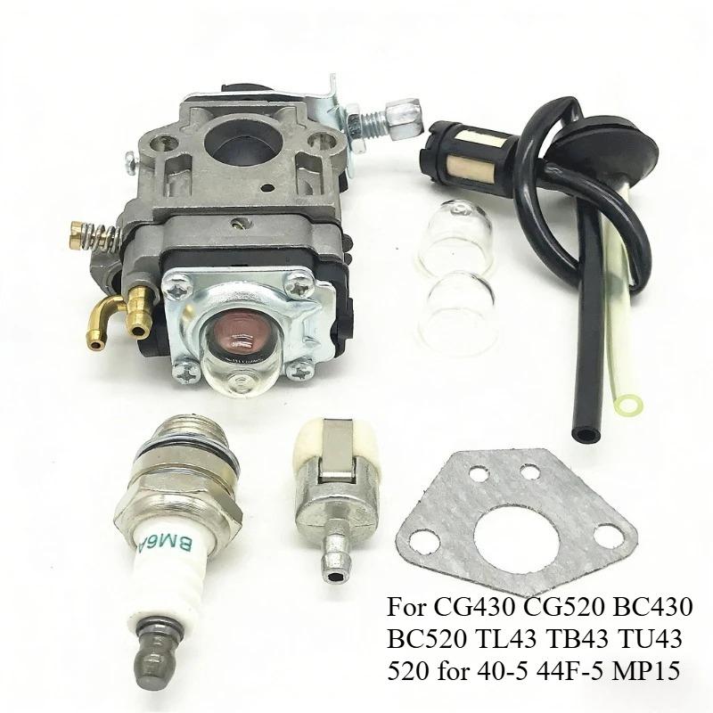 Suitable For CG430 CG520 BC430 BC520 TL43 TB43 TU43 520 for 40-5 44F-5 MP15 carburetor