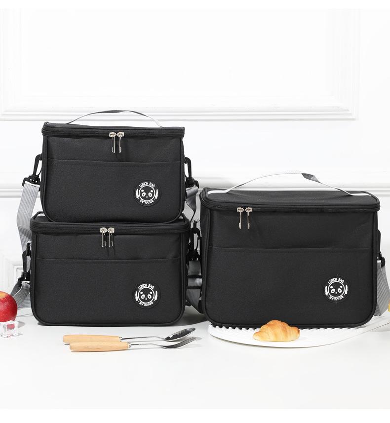 Изолированная сумка для ланча бенто большой вместимости - Водонепроницаемая, толстая, подкладка из алюминиевой фольги для пикников