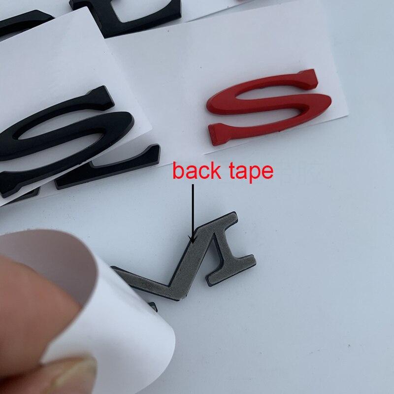 МОДЕЛЬ 3 МОДЕЛЬ S МОДЕЛЬ X Буквы Эмблема Значок Стайлинга Автомобилей Ремонт Высокопроизводительный Багажник Логотип Наклейка Хром Черный Красный