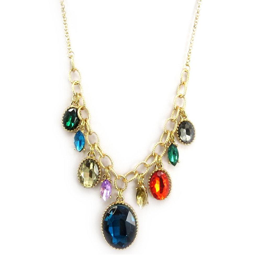 Les Trésors De Lily [L5632] - Designer Necklace 'Sissi' Tutti Frutti