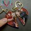 Игровой Devil May Cry Вергилий Данте Косплей Брелок Акриловое Сердце Магнитный Подвеска Брелок 1 Пара Брелок Аксессуары для Сумки Подарок