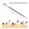 Pet Stainless Steel Tick Clip Pet Dog Tick Fork Repellent Tool Insect Remover Dog Cleaning Tool GPJYP300