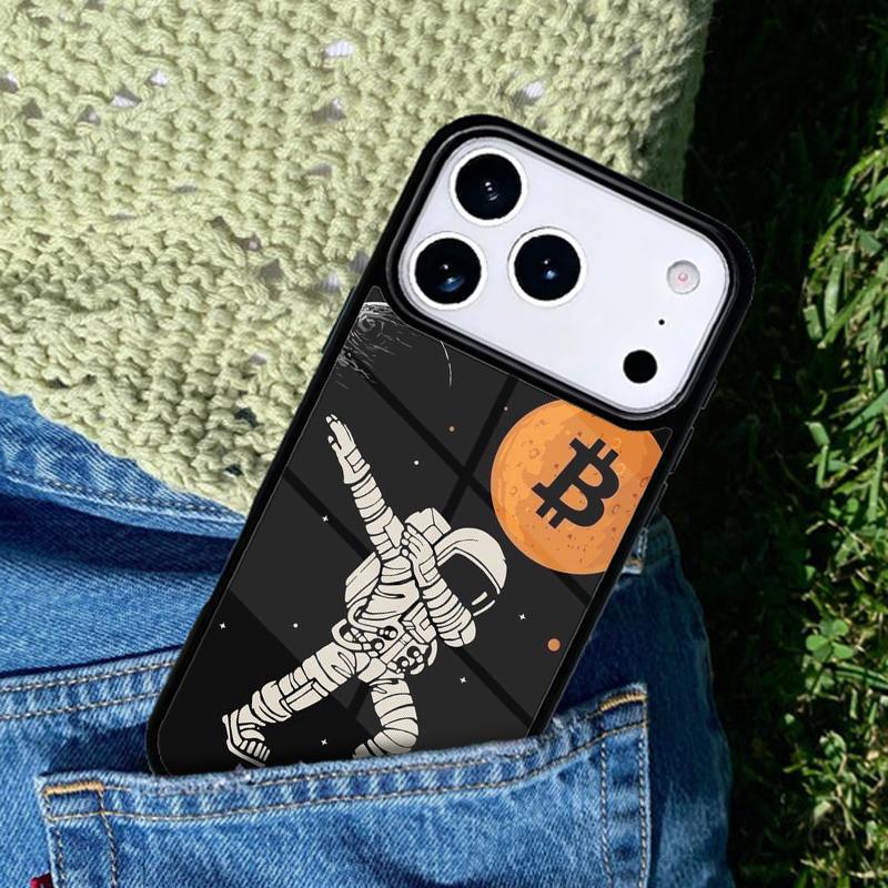 Мягкий чехол-бампер BTC Bitcoin для IPhone 11 12 13 14 15 16e 17 Pro Max Coque для IPhone 17 Air