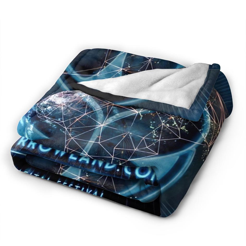 Tomorrowlands Music Festival Flannel Blankets Warm Throw Blanket for Living Room Decorative Fashion Bedspread Sofa Bed Cover