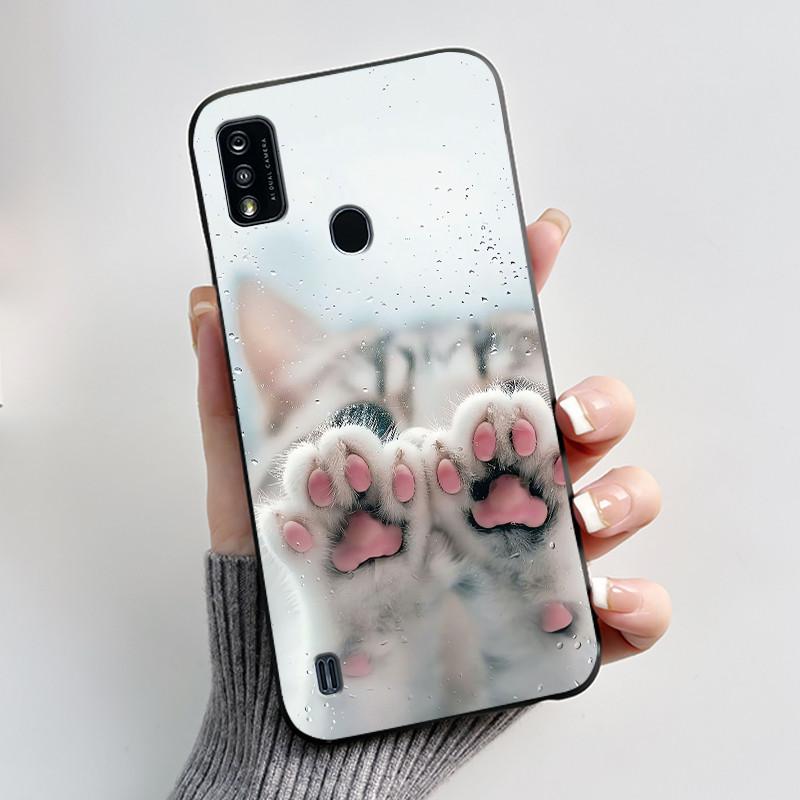 Phone Case For ZTE Blade A51/A7P Jelly Soft Black Cover New Stylish Pattern Dreamy Moon Sea ZTE Blade A51/A7P Casing