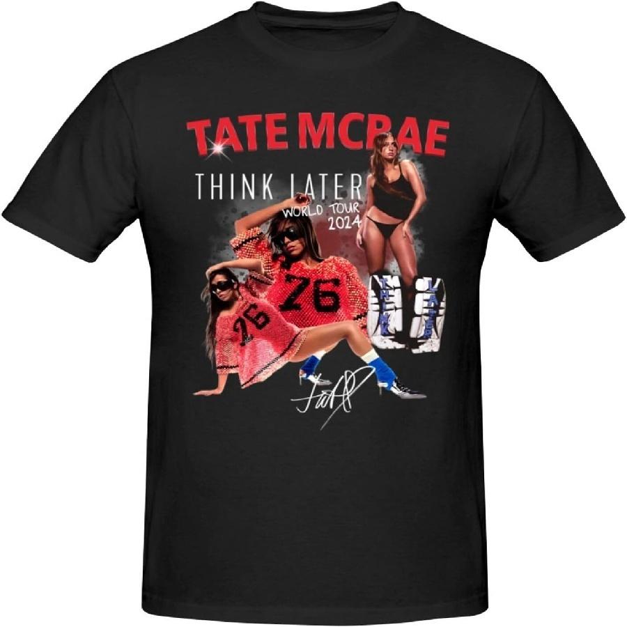 Мужская летняя повседневная и модная футболка HRGGWYB Tate Music McRae из чистого хлопка(3)