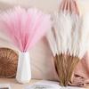 10PCS/Set DIY Boho Decor Flower Home Decor Fake Plant Reed Fluffy Pampas Grass  Wedding Party