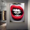 Modern Sexy Red Lips Module Canvas Painting Nordic Posters and Prints Wall Picture for Cuadros Living Room Home Decor No Frame