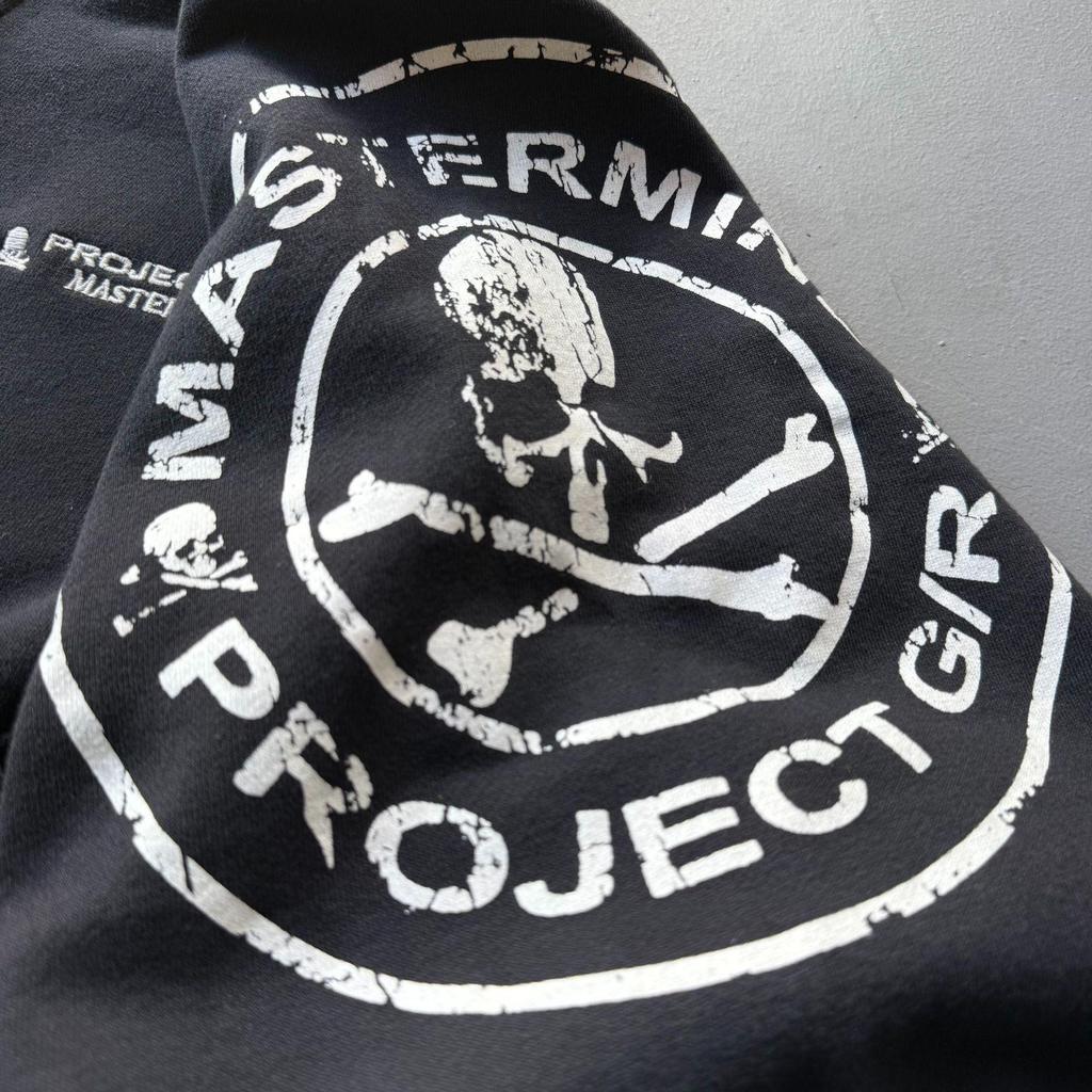 GRALIZ PROJECT G/R 25SS Винтажная куртка с пэчворком из черепов, потертая