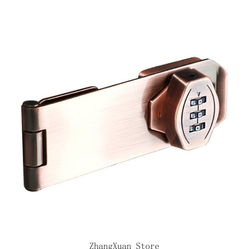 AntiTheft Password Drawer Lock 3Digit Combination Lock Cabinet Hasp Lock 3XUF