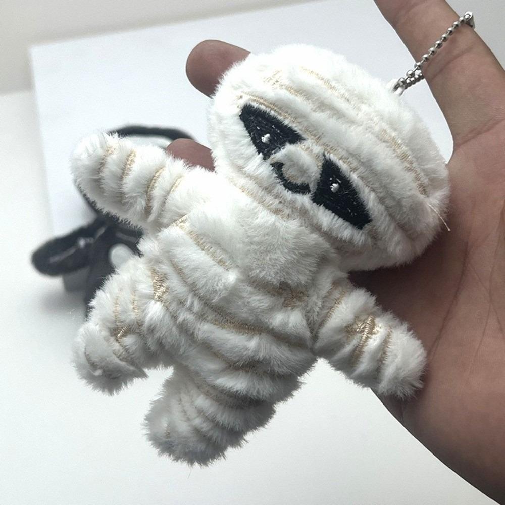 Stuffed Bag Pendant Skeleton Key Hanging Fashion Halloween Plush Keychain Bag Decoration