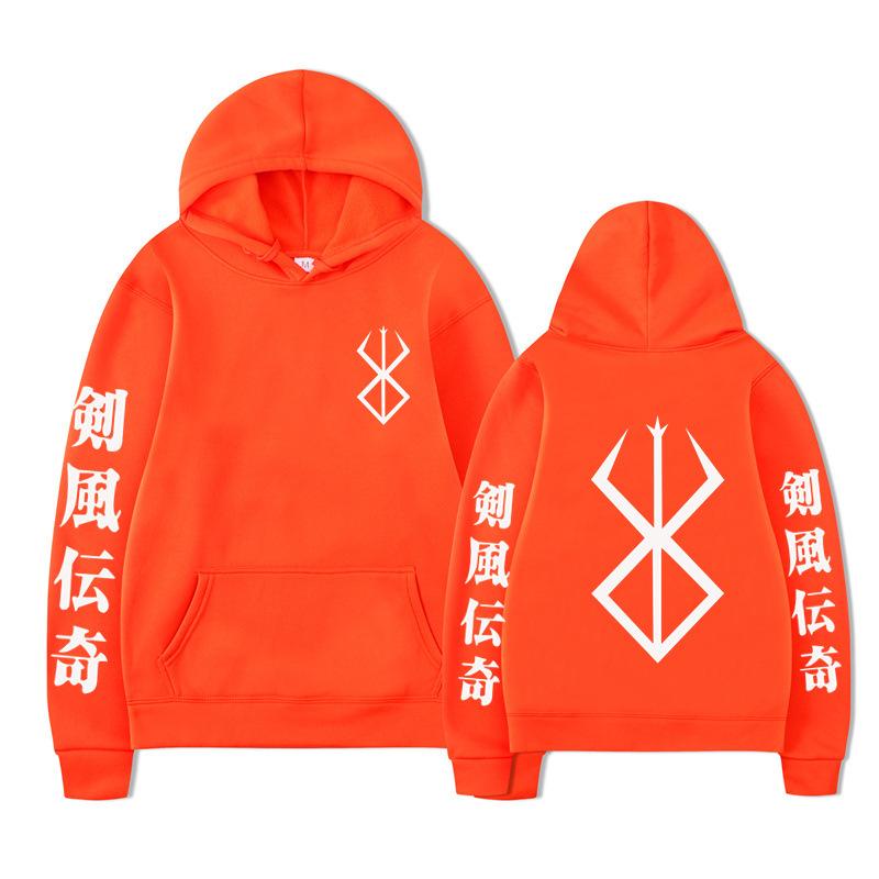 Японская Анимация Берсерк Толстовки Мужская Мода С Длинным Рукавом Свитшоты Женские Повседневные Уличная Одежда Харадзюку Пуловеры Судадерас