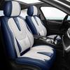 3D Кожаная Накидка на Сиденье Автомобиля с Поддержкой Поясницы: Полное покрытие для пятиместных автомобилей, Всесезонный комфорт
