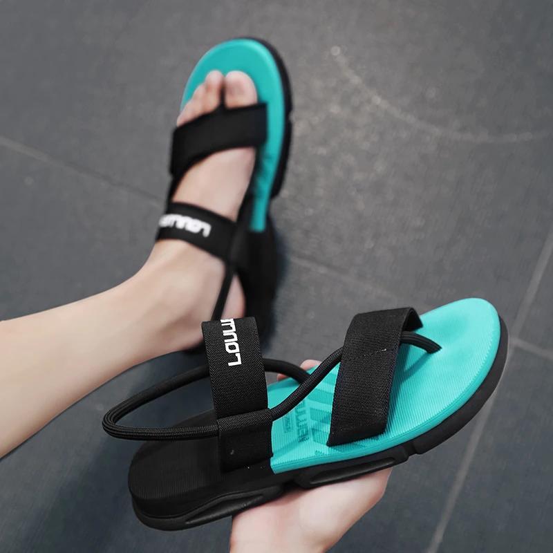 Модные шлепанцы Пляжные тапочки Мужские летние туфли с обхватом щиколотки Нескользящие сандалии-слайды Летние мужские тапочки Пляжная обувь для воды Zapati