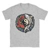 Oversized Tshirt Yin Yang Koi Fish Japanese Tattoo Cotton Tshirts Fashion Tshirt For Unisex Summer Y2k Short Sleeve Clothes