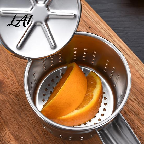 Kitchen Gadget for Mashed Potatoes Stainless Steel Potato Ricer with T-shaped Handle Handheld Manual Garlic Food Press Press Multifunctional