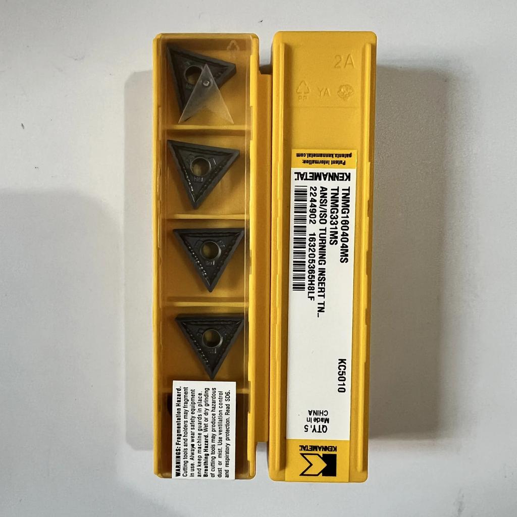 Original / TNMG160408MS KC5010 / Industrial Indexable Carbide Inserts 10 Pcs