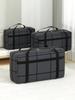 1PC Large Capacity and Super Load-bearing Black Composite Material Storage Bag Dustproof and Moisture-proof with Zipper
