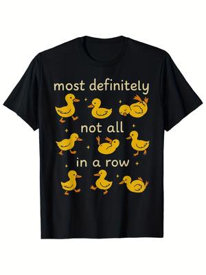 Funny Duck Mental Health Awareness T-Shirt - Most Definitely Not All In A Row