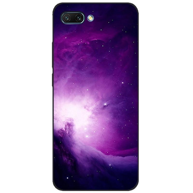 Чехол для Honor 10 мягкий силиконовый ТПУ задняя крышка телефона для Huawei Honor 10 Чехол Etui защитный с принтом coque черный ТПУ чехол