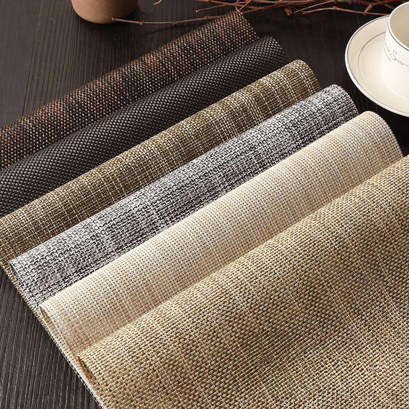 PVC Placemat Insulated Mats, Household Table Decoration, Nordic Western Cloth Placema Bowl Ironing Plate Mat Simplicity Househol