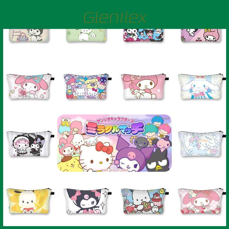 Лето 2023 Новый Стиль Sanrio Милый Сладкая Девочка Косметичка Мультяшная Студенческая Сумка для Хранения Оптом