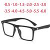 2302 Square Big  Frame Clear Lens Prescription Glasses Myopia Nerd Spectacles Degree -0.5 -1.0 -2.0 -3.0 -4.0 To -6.0