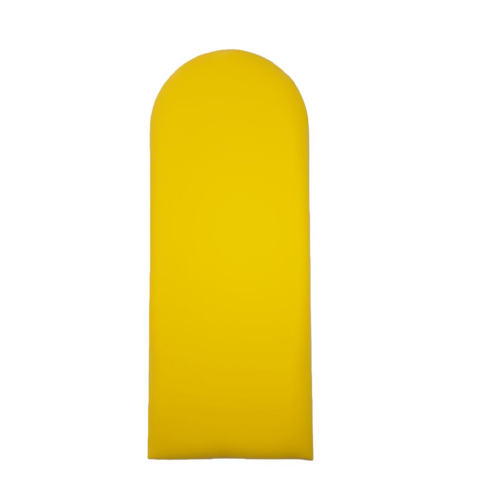 1pc 20x50cm Protective Wall Enclosure Anti-collision Soft Bag Wall Sticker Headboard Semi-circular Leather Soft Bag Headboards
