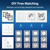 BSEED Zigbee Умные выключатели света 1/2/3 клавиши Tuya Smart Life Alexa EU Розетки Функциональные детали Стеклянные панели DIY Детали