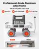 VEVOR Beach Fishing Cart, 159 kg Load Capacity, Fishing Cart Wagon with Heavy-Duty Aluminum Alloy Frame, 330 mm All-Terrain PU Balloon Tires