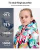 Детская ветрозащитная водонепроницаемая лыжная куртка Gsousnow - Теплый лыжный костюм для мальчиков и девочек для улицы