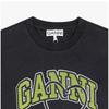 Ganni Green Cherry Logo PrinT Women S T ShirT T4292 252