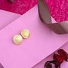 Gehena by Estele Golden Non Precious Base Metal Stud Earrings for Women