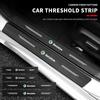 Автоаксессуары 2007- для Skoda Octavia A5 A6 A7 нержавеющая Сталь Наклейки защитные Пороги Царапины Порог Добро пожаловать Педаль