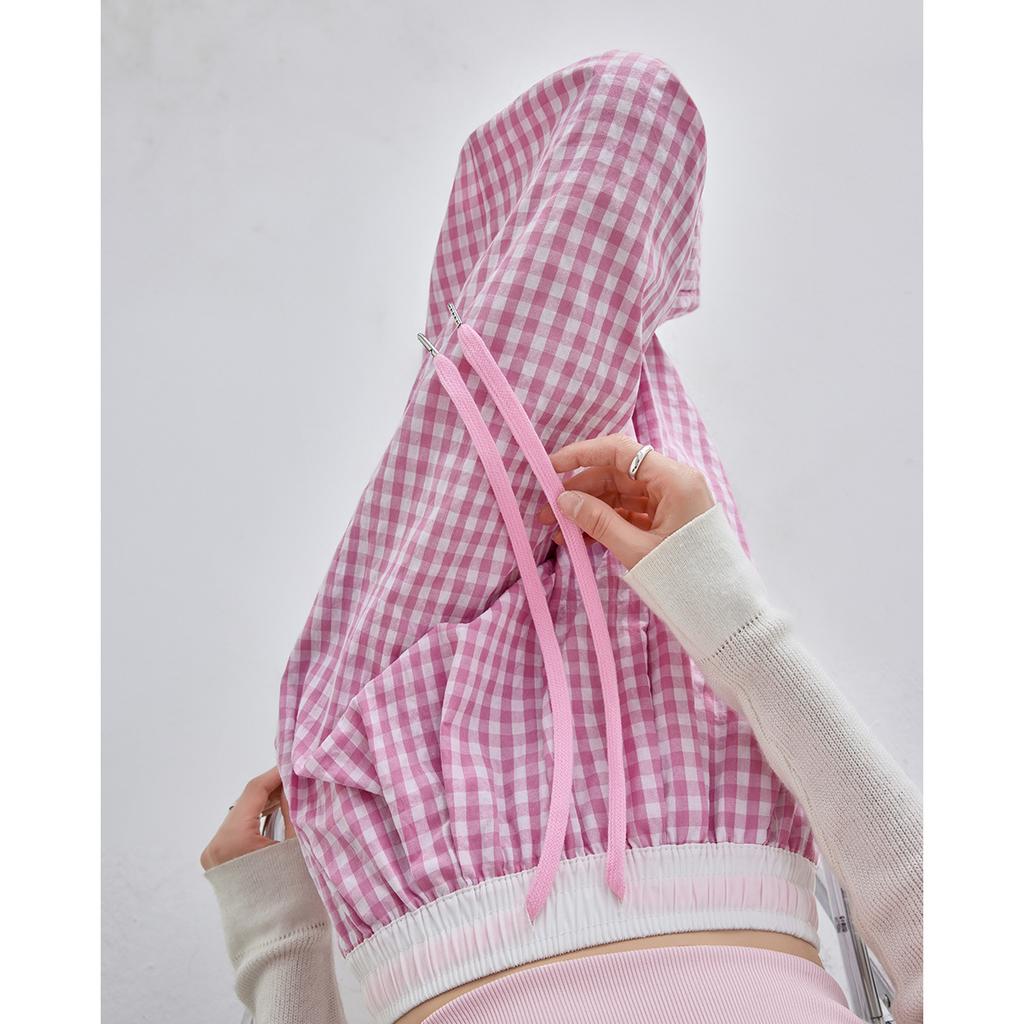 Pink Plaid Wide-leg Pants for Women In Spring and Summer Thin New High-waist Drape Straight-leg Casual Pants Loose Yamamoto Pants