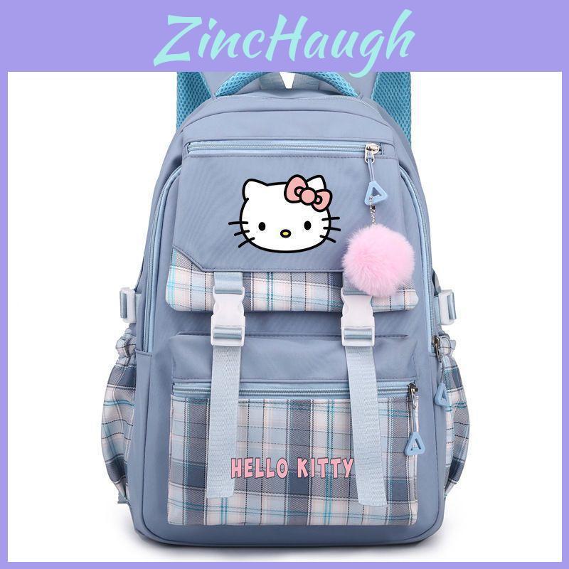 Hello Kitty Cute Bookbag For Students With Large Capacity And Cartoon Pattern For Daily Commuting