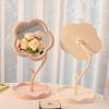 Sunflower-Shaped Portable Makeup Mirror for Girls' Dressing Table and Dormitory
