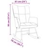 Rocking Chair Dark Gray Fabric