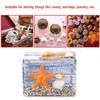 Ocean Themed Wooden Storage Box Small Storage Case Decorative Storage Box  For Keepsakes