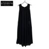 Deuxieme Classe 25-040-500-4010 25-year-old Black Triacetate Chiffon V-neck Dress Dress F blackUsed