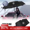 Для VOLKSWAGEN VW 1 шт. Для автомобиля VW Значок Черный Зонт Дождь Женщины Мужчины Автоматический Ветрозащитный Водонепроницаемый Снегозащитный Наружный Po