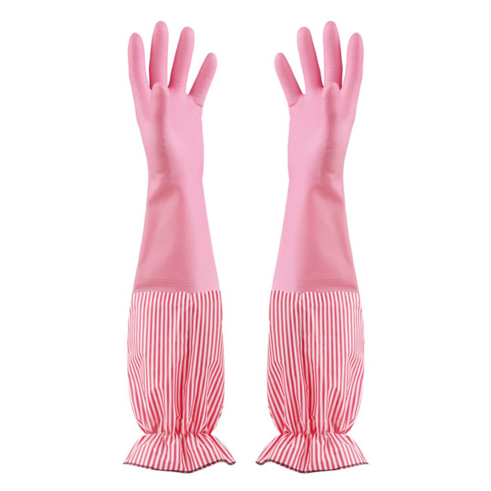 Accessories Waterproof Wash Dishes Cleaning Warm Household Gloves Rubber Gloves Long Sleeve Kitchen