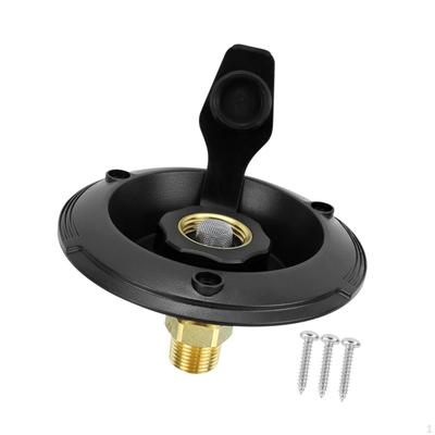 1/2" NPT Наружная резьба Городской фланец Латунный RV Свежий вход для Морского